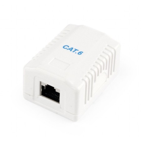 PRIZA RJ-45 aplicabila cu 1 iesire GEMBIRD pt. cablu FTP, Cat6, Krone (LSA) | RJ-45 (M), ecranat, plastic, 1 buc, "NCAC-1F6-01"