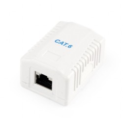 PRIZA RJ-45 aplicabila cu 1 iesire GEMBIRD pt. cablu FTP, Cat6, Krone (LSA) | RJ-45 (M), ecranat, plastic, 1 buc, "NCAC-1F6-01"