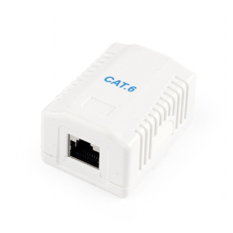 PRIZA RJ-45 aplicabila cu 1 iesire GEMBIRD pt. cablu FTP, Cat6, Krone (LSA) | RJ-45 (M), ecranat, plastic, 1 buc, "NCAC-1F6-01"