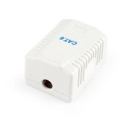 PRIZA RJ-45 aplicabila cu 1 iesire GEMBIRD pt. cablu FTP, Cat6, Krone (LSA) | RJ-45 (M), ecranat, plastic, 1 buc, "NCAC-1F6-01"