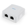 PRIZA RJ45 GEMBIRD Cat6. pt. FTP, 2 x RJ45, include kit montare, white, "NCAC-2F6-01"