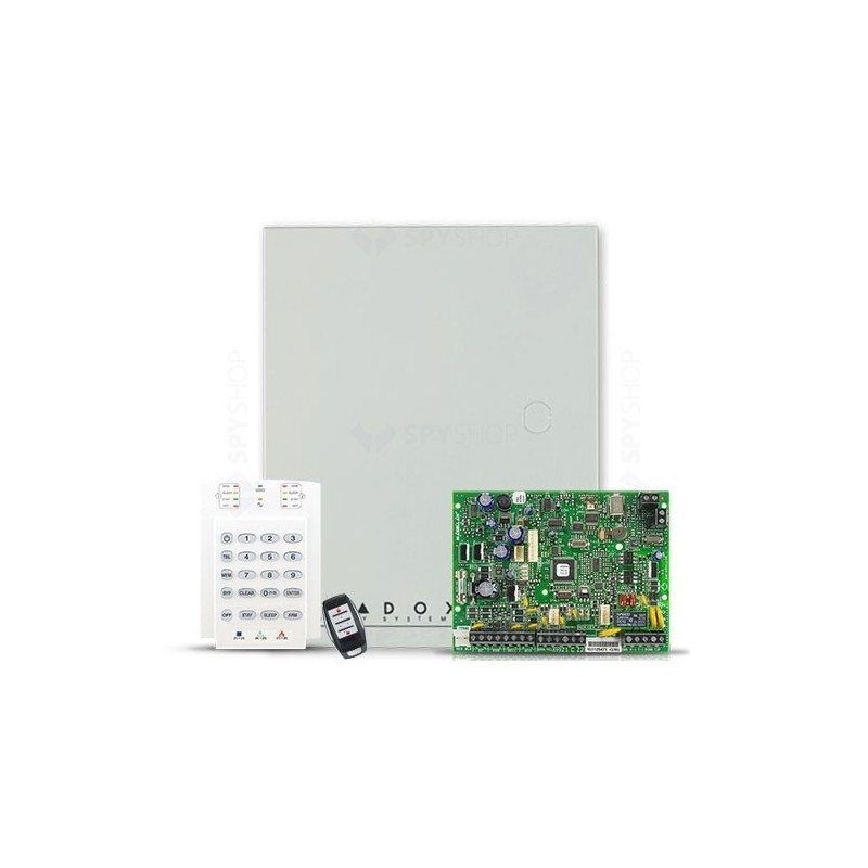 CENTRALA alarma PARADOX, panou ctr MG5050, emit-recept radio 32 zone, Stay D si aplicatia iPARADOX, 2 partiti-intrari de zona pe