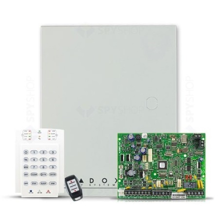 CENTRALA alarma PARADOX, panou ctr MG5050, emit-recept radio 32 zone, Stay D si aplicatia iPARADOX, 2 partiti-intrari de zona pe