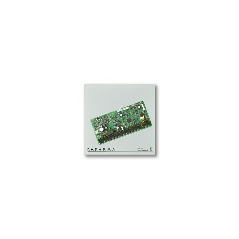 CENTRALA alarma PARADOX, 2x8 zone pe placa sau 192 zone adresabile si 8 partitii, 999 utilizatori, cutie inclusa, "EVO192PCB+CUT
