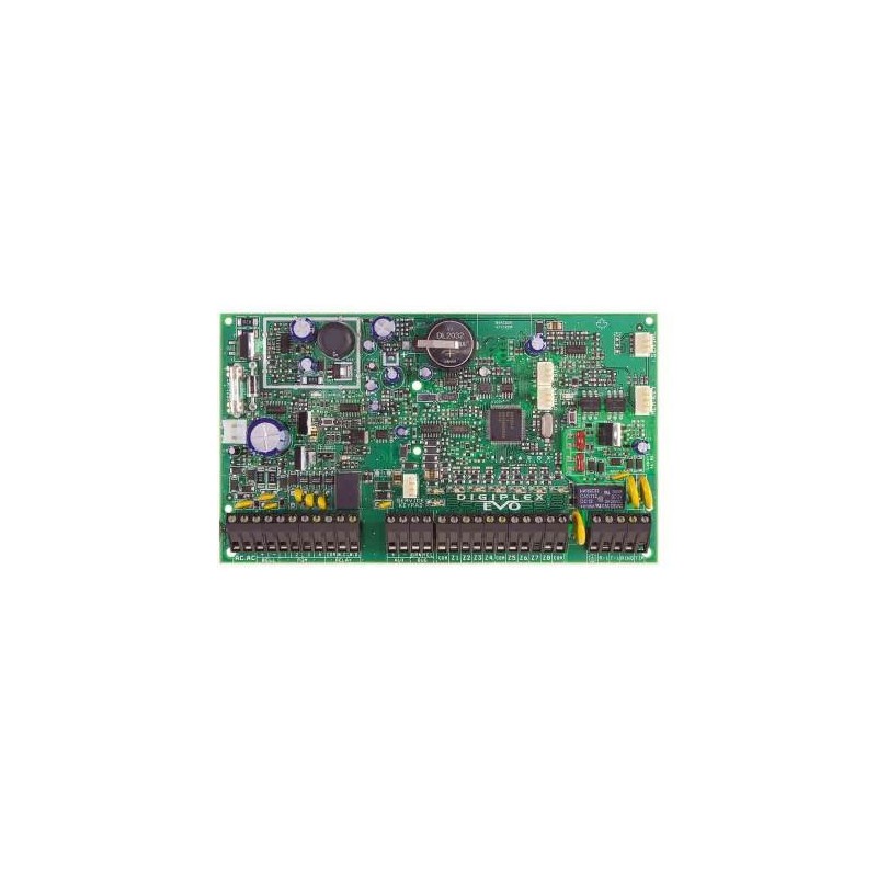CENTRALA alarma PARADOX, 2x8 zone conventionale pe placa, 5xPGM, 999 coduri utilizator, 254 module extensie, suporta GPRS, GSM, 