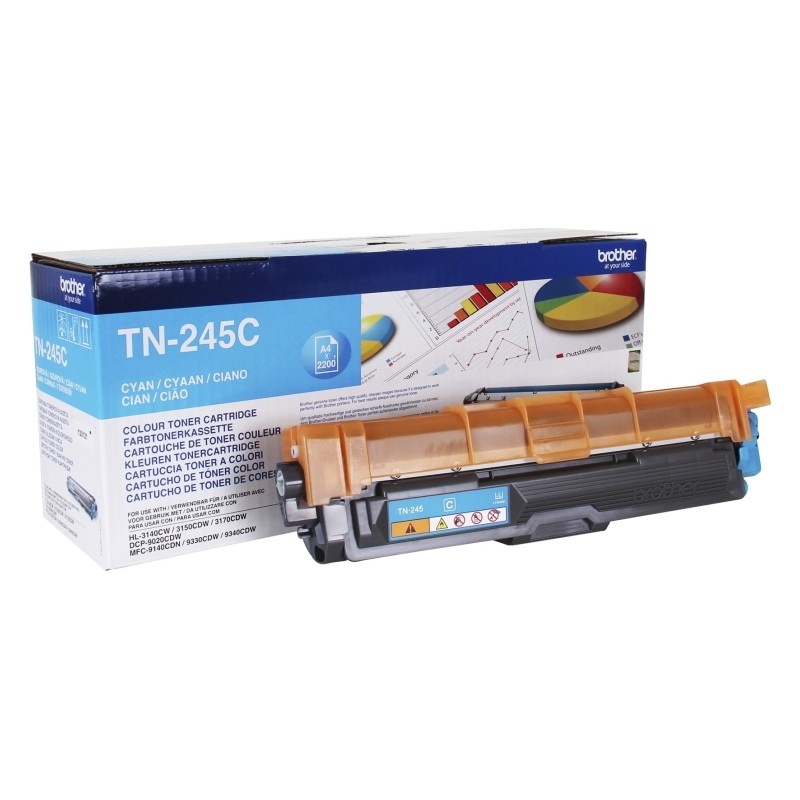 Toner Original Brother Cyan, TN245C, pentru HL-3140|3170|DCP-9015|9020| MFC-|9140|9340, 4K,"TN245C"