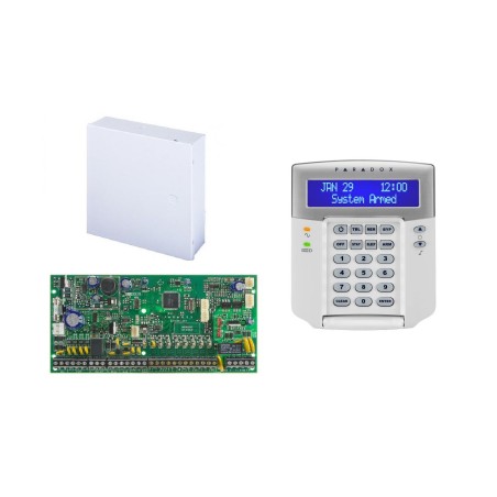 CENTRALA alarma PARADOX, panou control SP6000; 8 intrari de zona sau 16 cu ATZ, extensibila la 32 zone; extensibila la 16 iesiri
