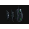 MOUSE RAZER, "Naga Trinity", gaming, cu fir, USB, optic, 16000 dpi, butoane/scroll 19/1, iluminare, butoane programabile, negru,