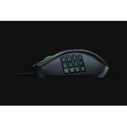 MOUSE RAZER, "Naga Trinity", gaming, cu fir, USB, optic, 16000 dpi, butoane/scroll 19/1, iluminare, butoane programabile, negru,