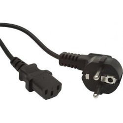 CABLU alimentare GEMBIRD 5m, intrare Shucko, iesire C13, 10A, certificare VDE, bulk, black, "PC-186-VDE-5M" (timbru verde 0.8 le