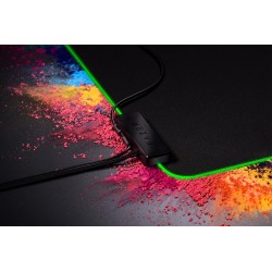 Mouse PAD RAZER, "Goliathus Chroma", gaming, cauciuc si material textil, 355 x 255 x 3 mm, negru , iluminat RGB, "RZ02-02500100-