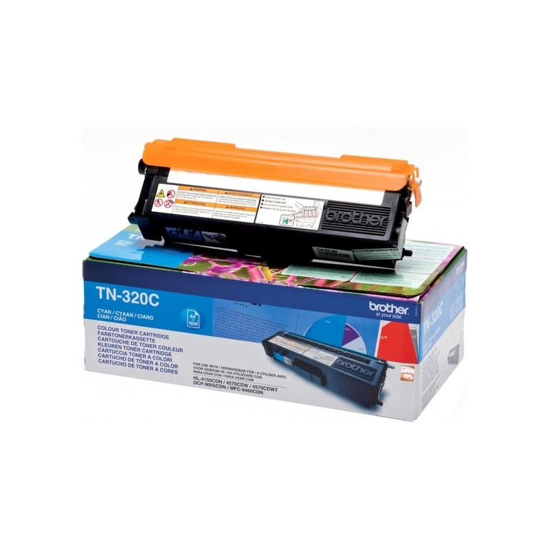 Toner Original Brother Cyan, TN320C, pentru HL-4140|4150|4570|DCP-9270|9055|MFC-9970|9460, 1.5K,"TN320C"
