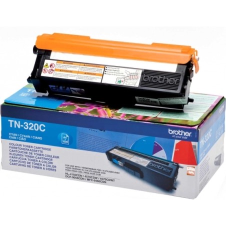 Toner Original Brother Cyan, TN320C, pentru HL-4140|4150|4570|DCP-9270|9055|MFC-9970|9460, 1.5K,"TN320C"