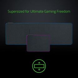 Mouse PAD RAZER, "Goliathus Extended Chroma", gaming, cauciuc si material textil, 920 x 294 x 3 mm, negru , iluminat RGB, "RZ02-