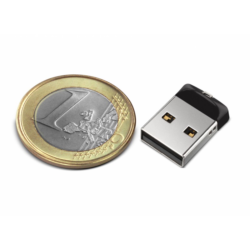 MEMORIE USB 2.0 SANDISK 64 GB, profil mic, carcasa metalic &amp; plastic, negru / argintiu, "SDCZ33-064G-G35" (timbru verde 0.03