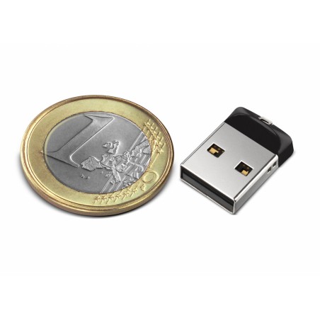 MEMORIE USB 2.0 SANDISK 64 GB, profil mic, carcasa metalic &amp; plastic, negru / argintiu, "SDCZ33-064G-G35" (timbru verde 0.03