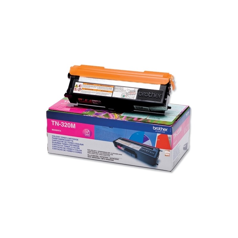 Toner Original Brother Magenta, TN320M, pentru HL-4140|4150|4570|DCP-9270|9055|MFC-9970|9460, 1.5K,"TN320M"