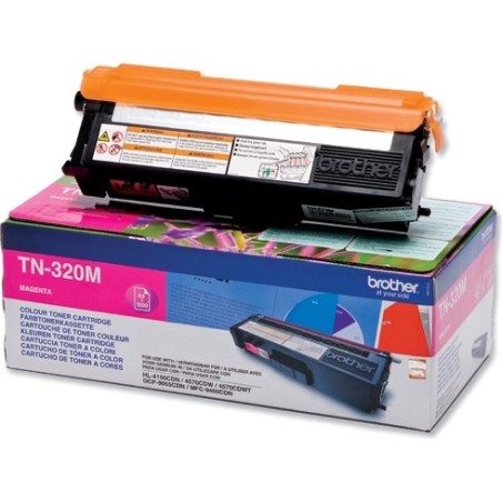 Toner Original Brother Magenta, TN320M, pentru HL-4140|4150|4570|DCP-9270|9055|MFC-9970|9460, 1.5K,"TN320M"