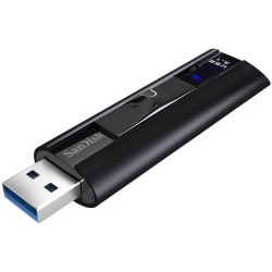 MEMORIE USB 3.1 SANDISK 128 GB, retractabila, carcasa aluminiu, negru, "SDCZ880-128G-G46" (timbru verde 0.03 lei)