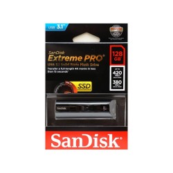MEMORIE USB 3.1 SANDISK 128 GB, retractabila, carcasa aluminiu, negru, "SDCZ880-128G-G46" (timbru verde 0.03 lei)