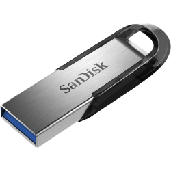 MEMORIE USB 3.0 SANDISK 256 GB, clasica, carcasa metalic, negru / argintiu, "SDCZ73-256G-G46" (timbru verde 0.03 lei)
