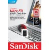 MEMORIE USB 3.1 SANDISK 16 GB, profil mic, carcasa plastic, negru, "SDCZ430-016G-G46" (timbru verde 0.03 lei)