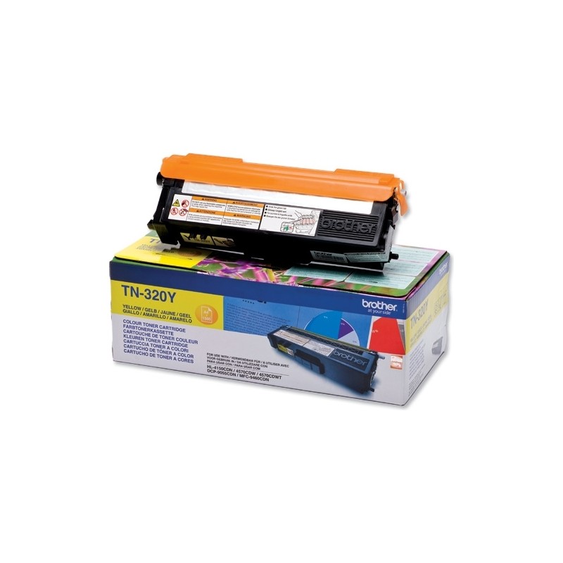 Toner Original Brother Yellow, TN320Y, pentru HL-4140|4150|4570|DCP-9270|9055|MFC-9970|9460, 1.5K,"TN320Y"
