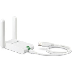 ADAPTOR RETEA TP-LINK MINI, extern wireless 2.4 GHz, Mini USB 2.0, port, 300 Mbps, antena externa x 2, "TL-WN822N" (timbru verde