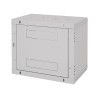TRITON RACK de PERETE 15U 600mm usa sticla panouri laterale fixe sectiuni ventilatie activa,sectiuni acces cab sus/jos/spate sec