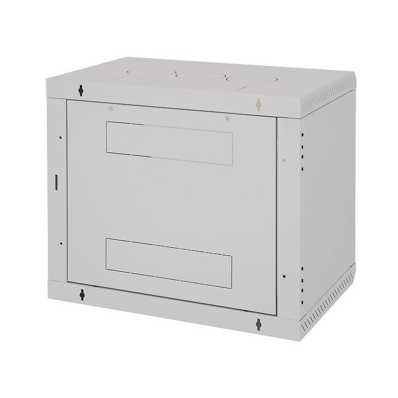 TRITON RACK de PERETE 15U 600mm usa sticla panouri laterale fixe sectiuni ventilatie activa,sectiuni acces cab sus/jos/spate sec