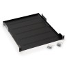 RAFT FIX perforat TRITON 1U, pt rack 19 inch, adancime 750 mm, sarcina maxima 40 Kg, negru, "RAB-UP-750-A1"