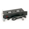 PANOU ventilatie TRITON pentru rack de podea 19", 2 ventilatoare 230V/60W cu termostat, negru (RAB-CH-X01-A1) "RAB-CH-X01-A1" (t