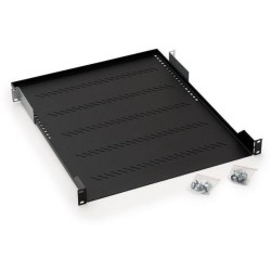 RAFT FIX perforat TRITON 1U, pt rack 19 inch, adancime 750 mm, sarcina maxima 80 Kg, negru, "RAB-UP-750-A4"
