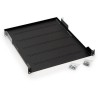 RAFT FIX perforat TRITON 1U, pt rack 19 inch, adancime 750 mm, sarcina maxima 80 Kg, negru, "RAB-UP-750-A4"
