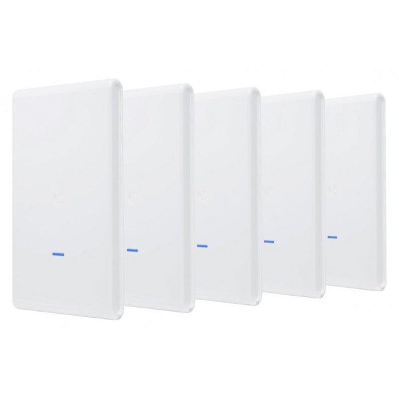 ACCESS Point Ubiquiti wireless exterior 1750 Mbps, port 10/100/1000 x 2, antena interna x 2, PoE, 2.4 - 5 GHz, "UAP-AC-M-PRO-5" 