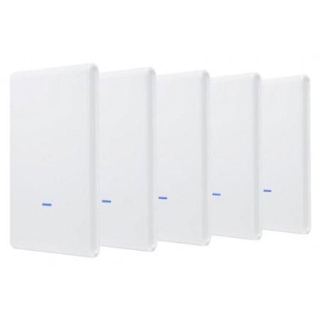 ACCESS Point Ubiquiti wireless exterior 1750 Mbps, port 10/100/1000 x 2, antena interna x 2, PoE, 2.4 - 5 GHz, "UAP-AC-M-PRO-5" 