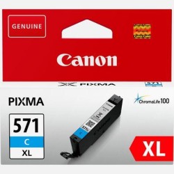 Cartus Cerneala Original Canon Cyan, CLI-571XLC, pentru MG5750|5751|6850|6851|7750|7751|7752|TS5050|6050|8050|9050|, , (timbru v
