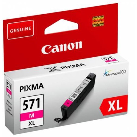 Cartus Cerneala Original Canon Magenta, CLI-571XLM, pentru Pixma MG5750|MG5751|MG6850|MG6851|MG7750|MG7751|MG7752|TS5050|TS5051|