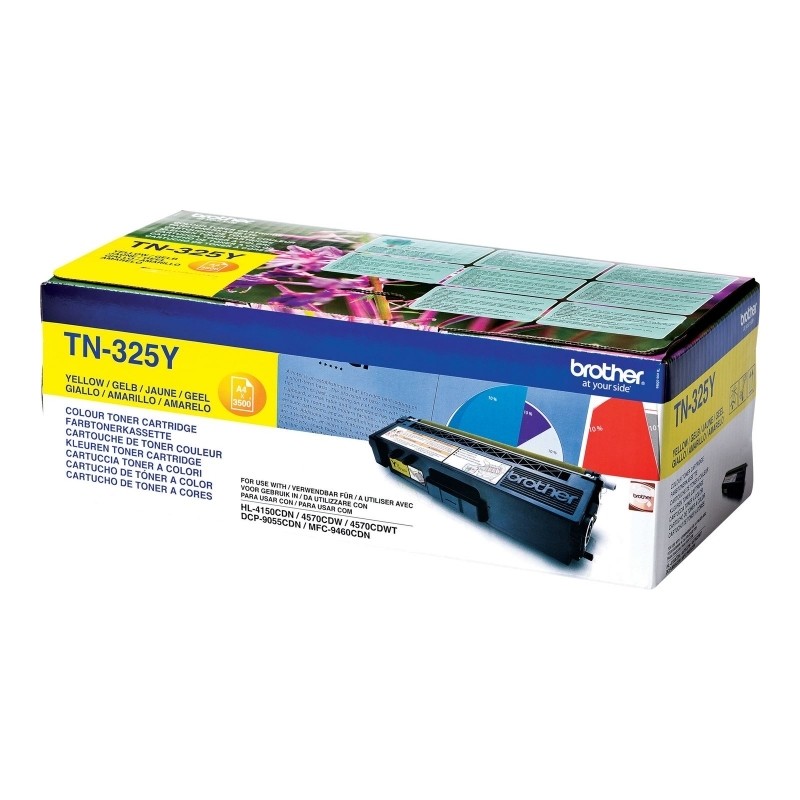 Toner Original Brother Yellow, TN325Y, pentru HL-4140|4150|4570|DCP-9270|9055|MFC-9970|9460, 3.5K,"TN325Y"
