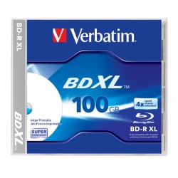 BD-R XL VERBATIM 100GB, viteza 4x, 1 buc, carcasa, printabil, "Wide Inkjet Printable" "43790"