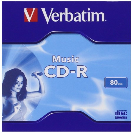 CD-R VERBATIM  700MB, 80min, viteza 16x, 1 buc, carcasa, "MUSIC" "43364"
