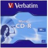 CD-R VERBATIM  700MB, 80min, viteza 16x, 1 buc, carcasa, "MUSIC" "43364"