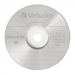 DVD+R VERBATIM  8.5GB, 240min, viteza 8x, 1 buc, Double Layer, Jewel Case, "Matt Silver" "43540"