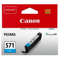 Cartus Cerneala Original Canon Cyan, CLI-571C, pentru Pixma MG5750|MG5751|MG6850|MG6851|MG7750|MG7751|MG7752|TS5050|TS5051|TS505