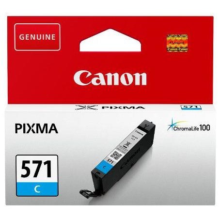Cartus Cerneala Original Canon Cyan, CLI-571C, pentru Pixma MG5750|MG5751|MG6850|MG6851|MG7750|MG7751|MG7752|TS5050|TS5051|TS505
