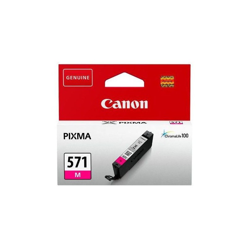 Cartus Cerneala Original Canon Magenta, CLI-571M, pentru Pixma MG5750|MG5751|MG6850|MG6851|MG7750|MG7751|MG7752|TS5050|TS5051|TS