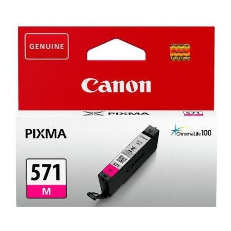 Cartus Cerneala Original Canon Magenta, CLI-571M, pentru Pixma MG5750|MG5751|MG6850|MG6851|MG7750|MG7751|MG7752|TS5050|TS5051|TS