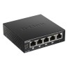 SWITCH D-LINK  5 porturi Gigabit, 4 porturi POE, carcasa metal. "DGS-1005P"(timbru verde 2 lei)