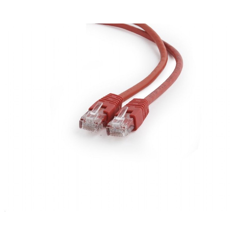 PATCH CORD UTP GEMBIRD Cat6, cupru-aluminiu, 2 m, rosu, AWG26, "PP6U-2M/R" (timbru verde 0.08 lei)