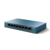 SWITCH TP-LINK  8 porturi Gigabit LiteWave carcasa metalica "LS108G" (timbru verde 2 lei)